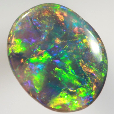 SOLID SEMI BLACK OPAL Very bright rolling flashes SEE VIDEO